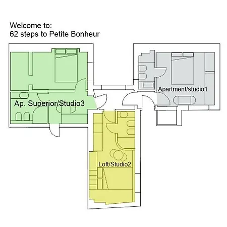 Appartement 62 Steps To Petit Bonheur